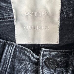 Mother Superior High Waisted Hiker Hoover Black Jeans Size 24